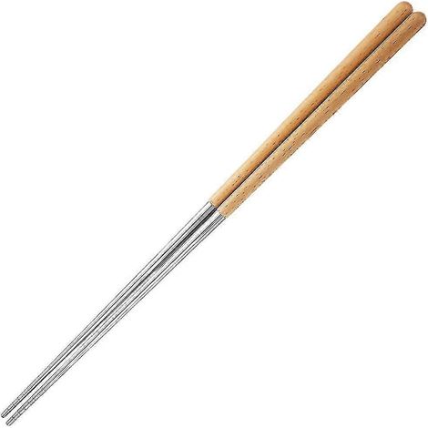 2 paires de baguettes longues pour frire, baguettes en bois pour nouilles, baguettes longues pour fondue chinoise (1/5)