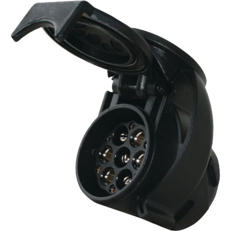 Adapterstecker 12V 13-polig 46x56,3x73mm schwarz DIN/ISO 6120/11446 (1/3)