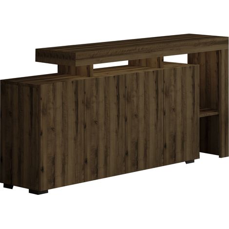 Holzanrichte "Beliz" - 170 x 35 x 80 cm - Nussbaum Antik