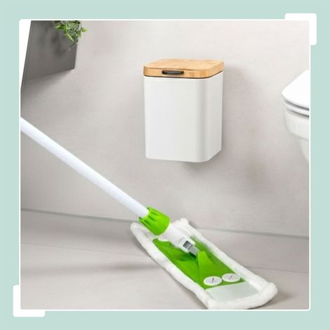 Poubelle de salle de bain murale 3 l couvercle a fermeture douce (1/5)