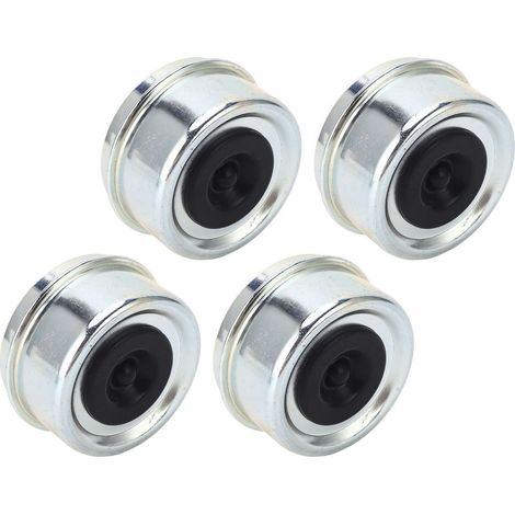 Lot de 4 cache-poussière pour roulements de remorque, 62 mm x 36 mm, avec bouchon en caoutchouc, pour roulements de 7 000 à 8 000 lb. (1/5)