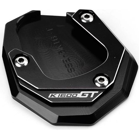 (Noir - K1600GT) Compatible avec BMW K1600B, K1600GT et K1600GTL (2017-2023) (Non compatible avec les modèles 2011-2016) Béquille latérale de moto CNC avec extension et porte-clés maxpower (1/4)