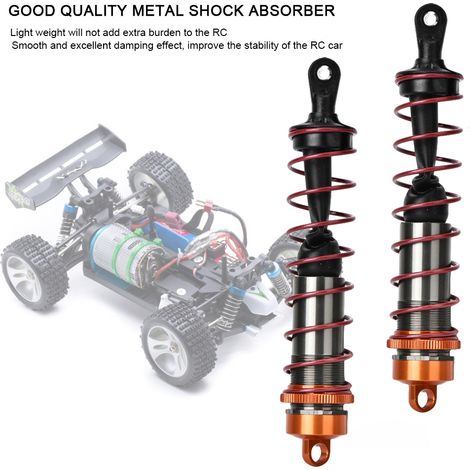Amortisseurs Métalliques 120mm pour Voiture RC 1/8, 2 Pièces de Rechange