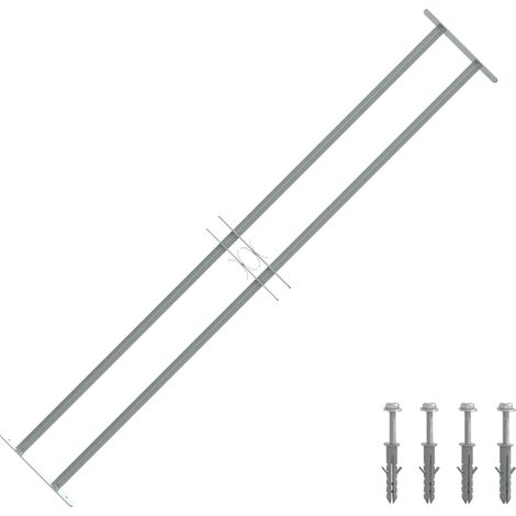 Model141381 Grille de sécurité, en acier galvanisé, protection anti-effraction, hauteur 300 mm, largeur 1000 à 1500 mm, pour fenêtre, décorative et stable (1/5)