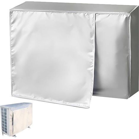 Housses de Climatiseur pour I'hiver Cache Climatiseur Exterieur, Étanche à la Poussière et à la Neige,Protection Contre la Pluie et le Soleil,En Tissu Oxford,pour Unité Externe (80x30x57cm) (1/5)