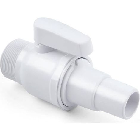 Vanne à boisseau sphérique Econoline à deux voies de remplacement, compatible avec le filtre de piscine Hayward SP0729, 1,5" MIP x 1,5" - 1,25" en plastique ABS, 1 paquet (1/5)