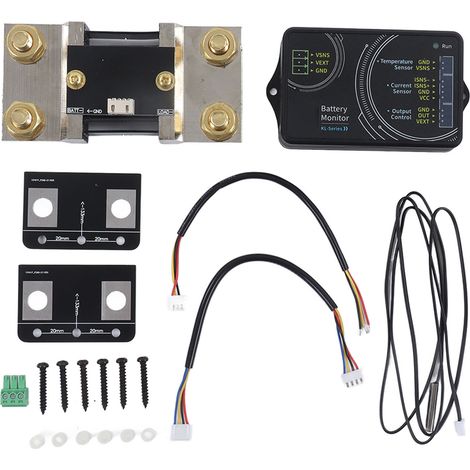 Moniteur de batterie intelligent multifonction avec application, contrôle tension/courant/coulomètre 0V-120V 0-600A (1/5)