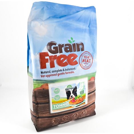 CROCCHETTE PERAGA GRAIN FREE PER CANE ADULTO 12KG TONNO (1/4)