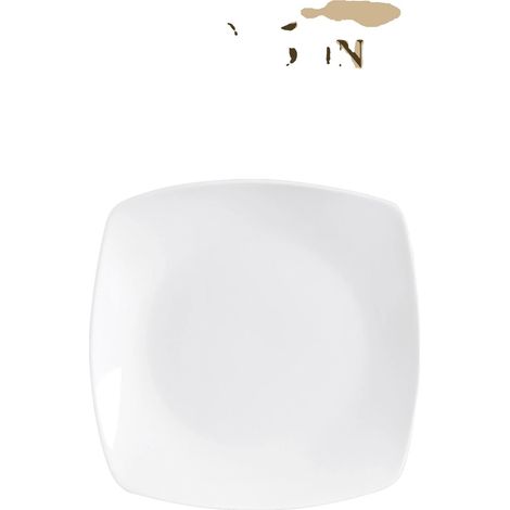 Ensemble en porcelaine, design carré élégant, matériau céramique durable (1/2)