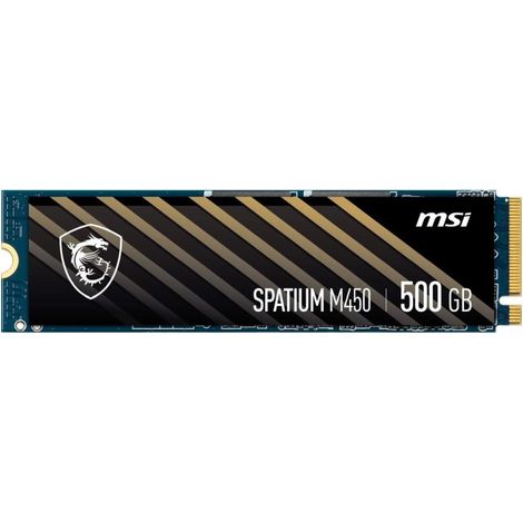MSI Spatium M450 V1 SSD 500 GB PCIe 4.0 NVMe 1.4 M.2 2280 (3000/2000 MB/s) 3D NAND (1/5)