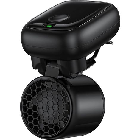 Mini ventilateur à pince pour chapeau, ventilateur portable haute vitesse pour activités de plein air et pêche - Ventilateur personnel rechargeable par USB pour le golf (noir) (1/5)