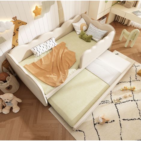Cama nido con cama extra lino beige 90x190 DESVIAE (1/5)