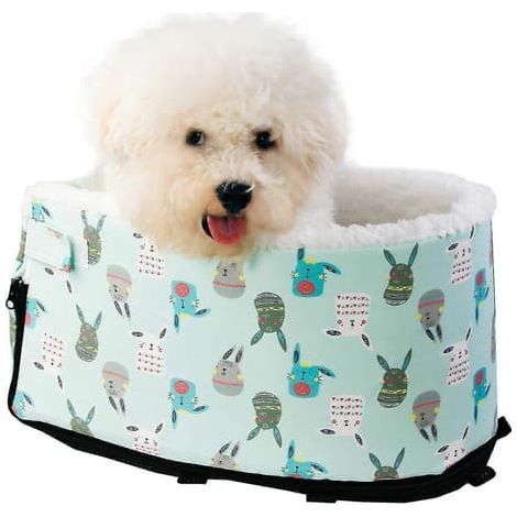 Cage de voiture portable pour chien, rehausseur antidérapant pour animaux de compagnie, boîte à nourriture anti-affaissement pour accoudoir de voiture, nichoir (1/2)