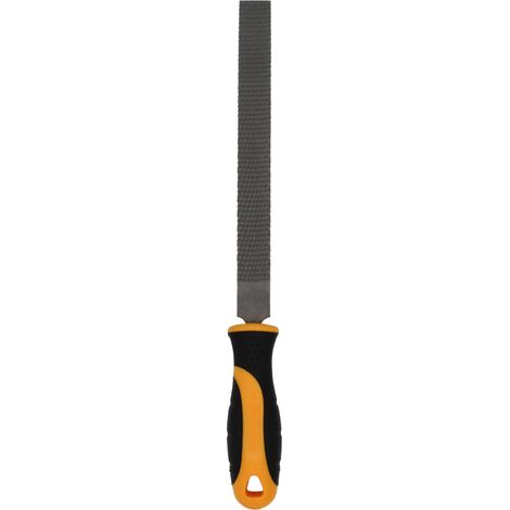 HOTECHE escofina plana 8 pulg. con mango , Escofina plana de 8 pulgadas, 200 mm para madera Hoteche Con mango engomado antideslizante Hoja de acero carbono tratado Tama (1/5)