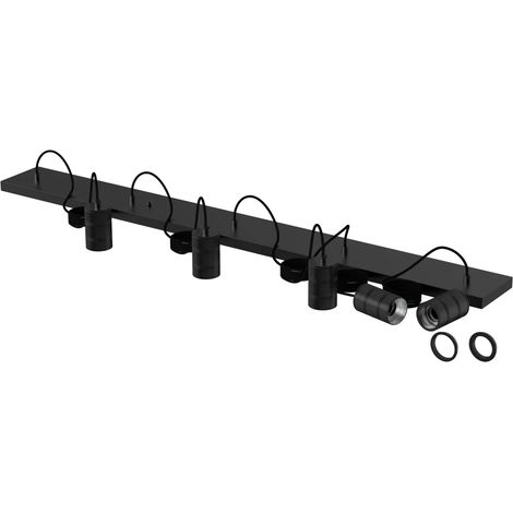[NEUWERTIG] B-Ware Calex Kabelset Lampenfassung E27 Deckenlampe 5x 14 X 130 Cm Schwarz