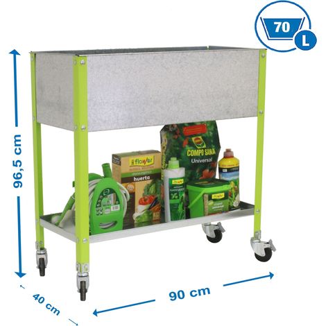 Simonrack Moderne Gartenbox Grün 90x40 cm Mit Einfacher Mobilität