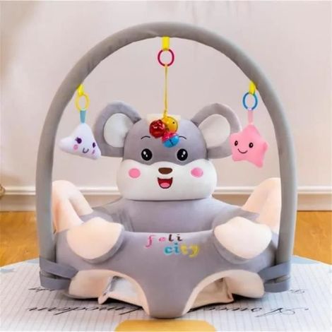 Bébé Siège Support Siège de Soutien Canapé en Peluche Bébé Avec Arche Suspendu Jouets Forme Souris (1/2)