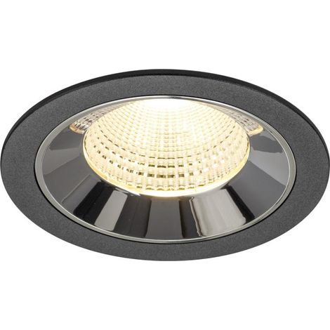 Spot encastré Numinos L noir/chrome 3000K - 55 deg - 1009782