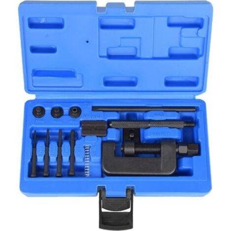 Kit d'outils pour chaîne de moto (13 pièces), compatible avec les motos, les vélos et les quads.