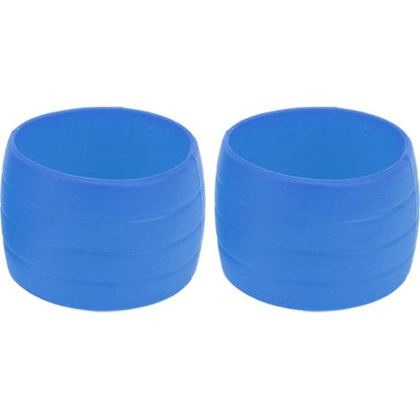 Guidon vélo route RISK : 2 bandes antidérapantes en silicone bleu, manchon protecteur pour cintre, fixation boucle. (1/5)