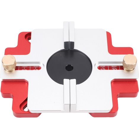 Guide de rainurage pour défonceuse à bois 2 en 1, en alliage d'aluminium épais avec échelle transparente, support de rainurage pour défonceuse à bois (1/5)