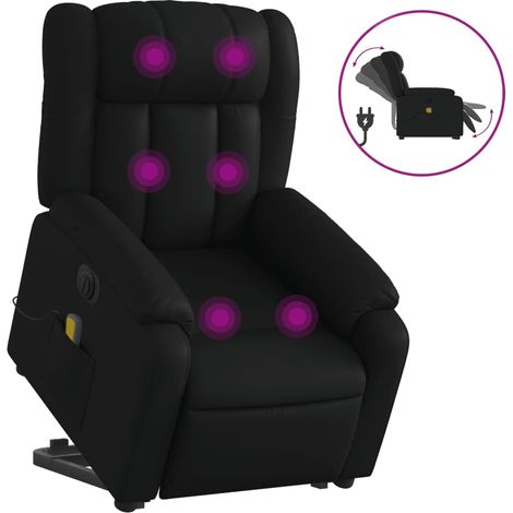 Maison Exclusive - Massagesessel mit Aufstehhilfe Elektrisch Schw