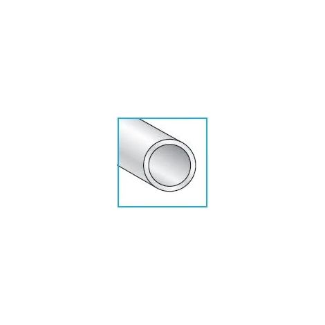 PROFILO TONDO IN ALLUMINIO ANODIZZATO IN BARRE DA 2 METRI DIAMETRO 16mm - SPESSORE 1 mm