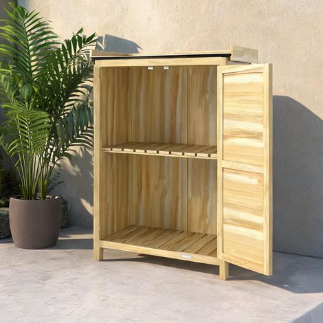 Chariot de jardin madeira Natural 71,5 x 39 x 95 cm (1/5)