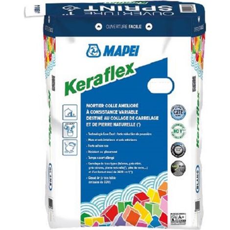 Mortier colle KERAFLEX - Blanc - sac de 25kg