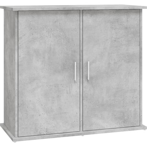 Base per mobiletto per acquario 81 x 36 x 73 cm legno ingegnerizzato grigio 020045077