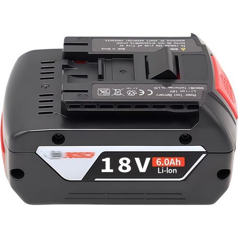 Batterie au lithium 18V 6Ah – Compatible outils Bosch – Longue durée de vie jusqu'à 600 cycles – Idéale pour meuleuses et marteaux électriques - 18V6AH (1/4)