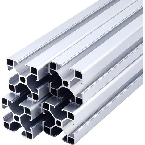 4Pcs Profilé D'Extrusion en Aluminium de 4040 pouces Profilé en Aluminium à Rainure en T de 40cm Rail Linéaire Standard Européen pour Accessoires 40x40mm (1/5)