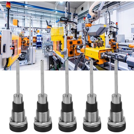 J.40013 4mm vernickelter Messing-Stiftstecker, Bananenstecker, verkauft in 5er-Packs, schwarz. (1/5)