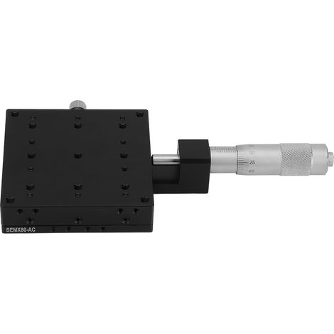Platines linéaires de précision à rouleaux croisés, réglage fin manuel X Micrometer 8080 mm (1/5)