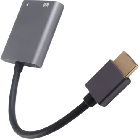 Adaptateur HD Multimedia Interface vers USB-C compatible avec les lunettes RayNeo XR 4K 60 Hz PD 100 W AR. Adaptateur pour ordinateur portable et téléphone. Installation facile (Plug and Play). (1/5)