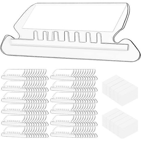 Onglets pour dossiers suspendus, 100 pièces, onglets en plastique pour dossiers suspendus (1/5)
