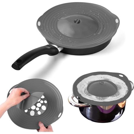Couvercle Anti-Débordement en Silicone, Couvercle Anti Eclaboussure Silicone 29cm, Anti-éclaboussures de Protection Contre, Haute Température - Anti-ébullition - pour Poêles, Casseroles et Cuisines (1/5)