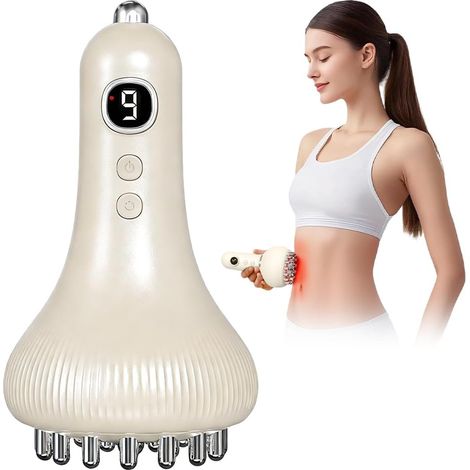Masseur Drainage Lymphatique Sans Fil Portable Anti-Cellulite 9 Vitesses Masseur sans fil pour drainage lymphatique ventre, bras et jambes. Fonction anti-cellulite pour le modelage du corps (1/5)