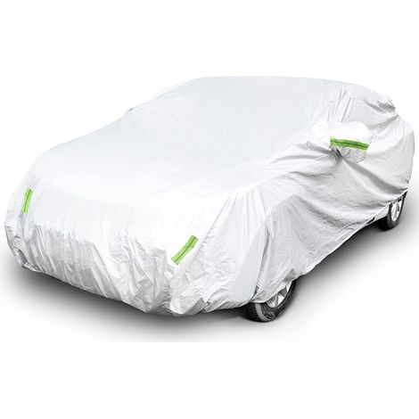 Housse De Voiture Universelle 190T Entièrement Imperméable Respirant Rayures Pluie Neige Résistant à La Chaleur(4.151.71.5m) (1/5)