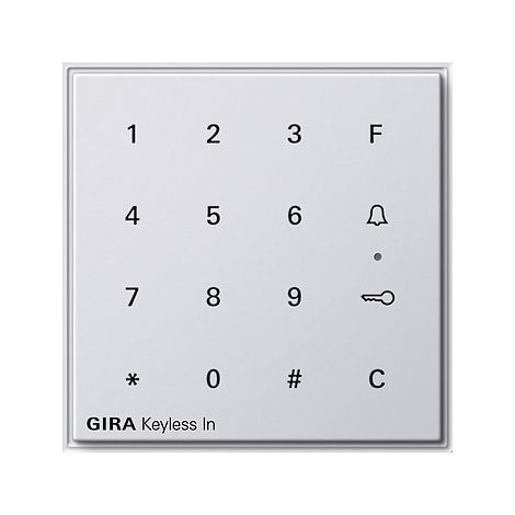 Gira Keyless In Clavier à code Gira TX44 (WG UP) Blanc pur [260566], 2605 66