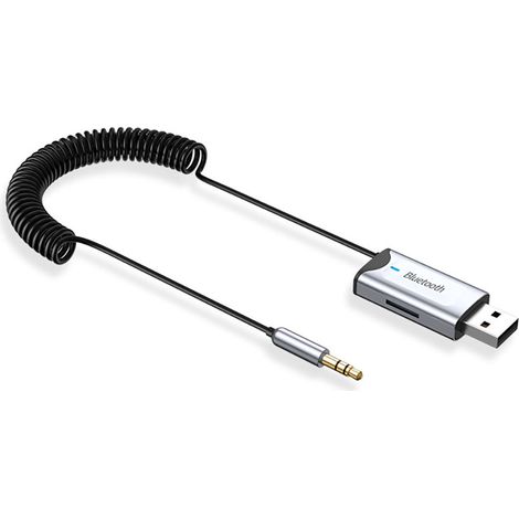 Récepteur Bluetooth 5.3 pour voiture avec port auxiliaire et USB (1/4)