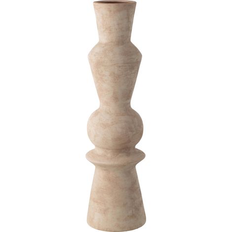 Vase élancé en poterie beige clair - beige clair (1/3)