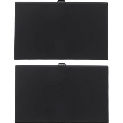 Étui pour Cartes Mémoire 2pcs Noir en Alliage D'aluminium, Étui Rigide Antichoc et Étanche pour Stockage Facile de Cartes, pour Photographie (1/5)
