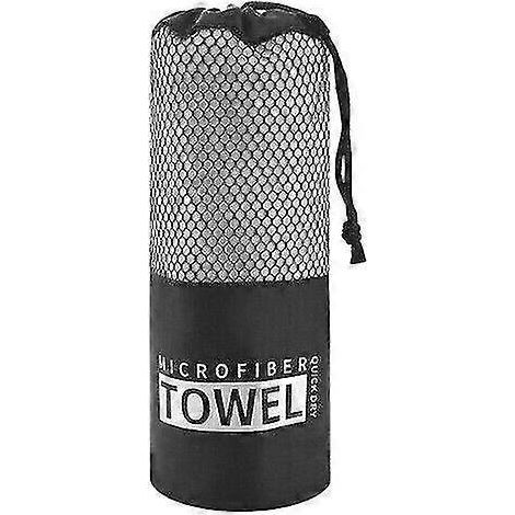 Mikrofaser-Strandtuch für Erwachsene, Reisehandtuch, Badetuch, Sporthandtuch, schnelltrocknend-4080CM-Gray