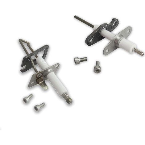 Kit d'électrodes HTS, compatible avec les kits d'électrodes de détection de flamme et d'allumage Ideal Logic 24/30/35 175591/175592 (1/3)