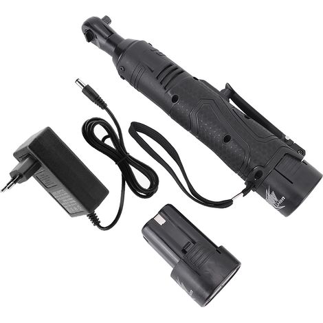 Clé à choc électrique 18V avec batterie lithium, angle droit 3/8 pouce, chargeur 220V prise EU (1/5)