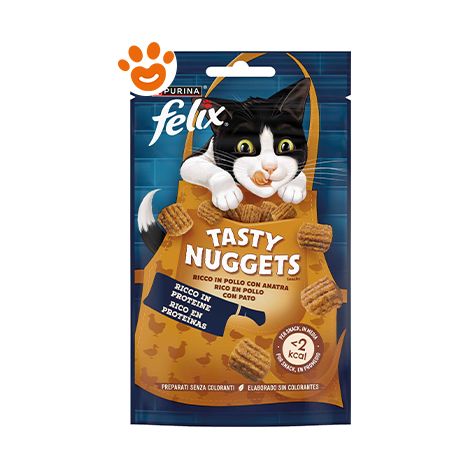 Purina Felix Cat Tasty Nuggets Pollo e Anatra - Confezione 50 Gr - Snack