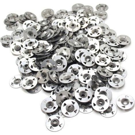 Lot de 200 rondelles à 4 griffes pour plaque de plâtre extrudée, isolation thermique et plaque arrière fixe 28 mm (1/5)
