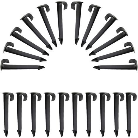 Lot de 50 fixations pour tuyau d'arrosage Noir (1/5)