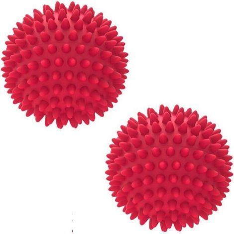 Set mit 2 stacheligen Fußmassagebällen, harte Bälle für Triggerpunkttherapie, Reflexzonenmassage, (1/5)